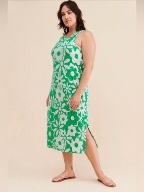 Anthropologie Daily Practice Terry Jacquard slim dress sz small